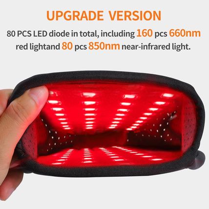 Cordless Red Light Therapy for Hand 4000Mah Rechargeable Battery Infrared Gloves