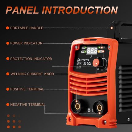 200A IGBT Inverter Welding Machine - Dual Voltage 110V/220V & 240V Portable Stic