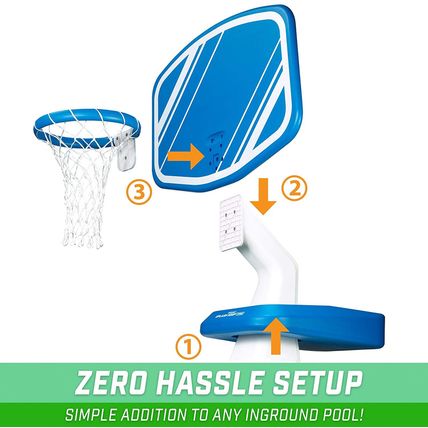 Gosports Splash Hoop PRO - Choose Your Color - Swimming Pool Basketball Game, In