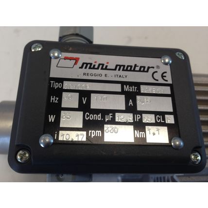 NEW MINI-MOTOR AC100P AC GEAR MOTOR, 645921 10.17:1 RATIO, 110 VAC, 330 RPM,DH