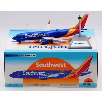 B737-8 SOUTHWEST AIRLINES REG: N8889Q W/STAND - INFLIGHT 200 IF738MSW0924 1/200