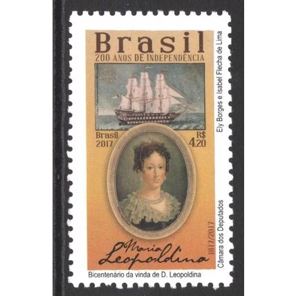BRAZIL 2017: BICENTENARY ARRIVAL OF LEOPOLDINA - 4.20Rs MNH (G18)