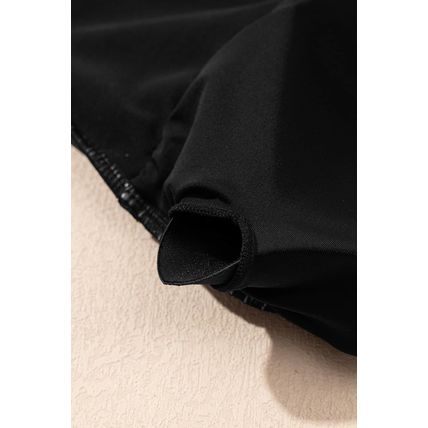 Black Cut out Twist Bowknot Backless One Piece Swimsuit