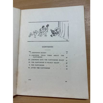 VINTAGE "JOSEPHINE'S PANTOMIME" MRS H C CRADOCK ILLUSTRATED HARDBACK BOOK (P3)