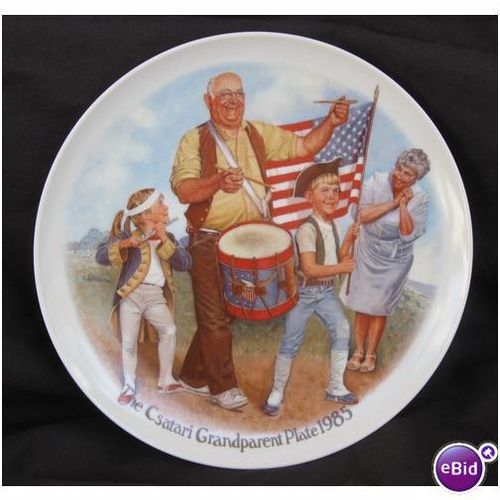 1985 Knowles Csatari Patriot's Parade Grandparent Collector's Plate