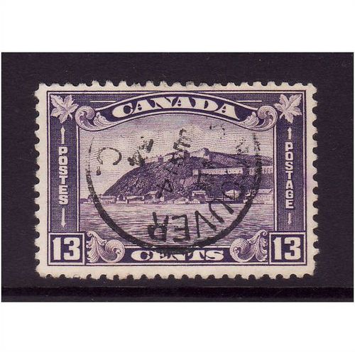 CANADA 1932 13c BRIGHT VIOLET OLD CITADEL SG 325 FINE USED #2