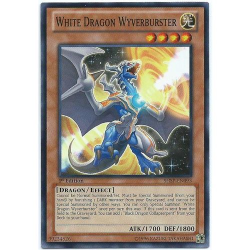 YuGiOh Shadow Specters - SHSP-EN093 - White Dragon Wyverburster - 1st Edition