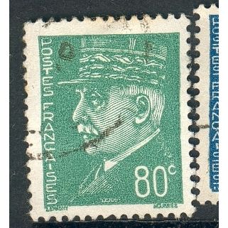 France 1941 - SG717 - 80c green - Marshall Petain - used