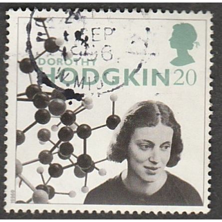 1996 Europa. Famous Women 20p Prof. Dorothy Hodgkin, Scientist, Fine Used.
