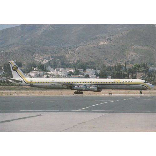 CTA Espana Douglas DC8 61 Aircraft Postcard (A11530)