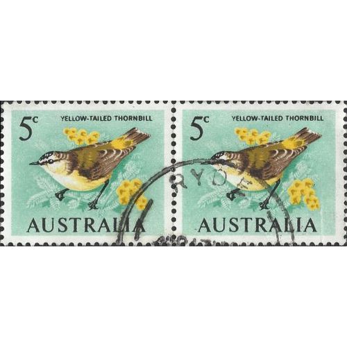 AUSTRALIA, BIRD, Yellow-Tailed Thornbill, green 1966, 5c, #4