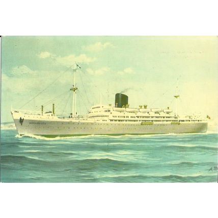 Companhia Nacional de Nav.MV MOCAMBIQUE Company Postcard