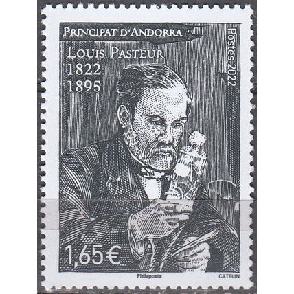 Andorre Français 2022 Louis Pasteur Neuf **