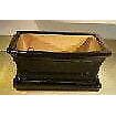 "Black Ceramic Bonsai Pot With Attached Humidity/Drip tray - Professional Ser...