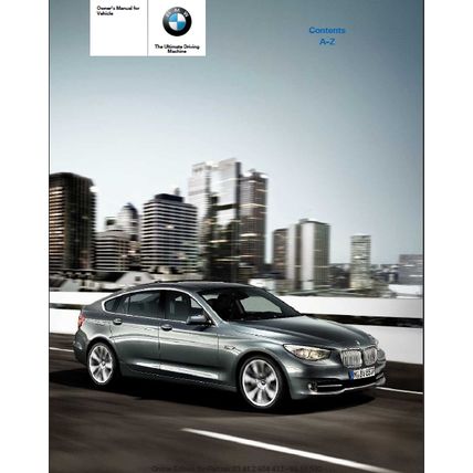 BMW 535i 550i OWNERS MANUAL 2010 MOTOR CAR 277 PAGES IN ENGLISH