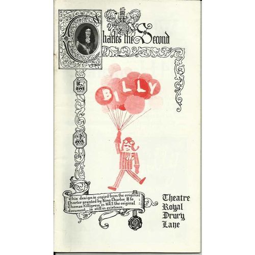 BILLY Michael Crawford 1974 Drury Lane Programme