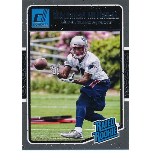 2016 Donruss Football 385 Malcolm Mitchell Rated Rookie RC New England Patriots