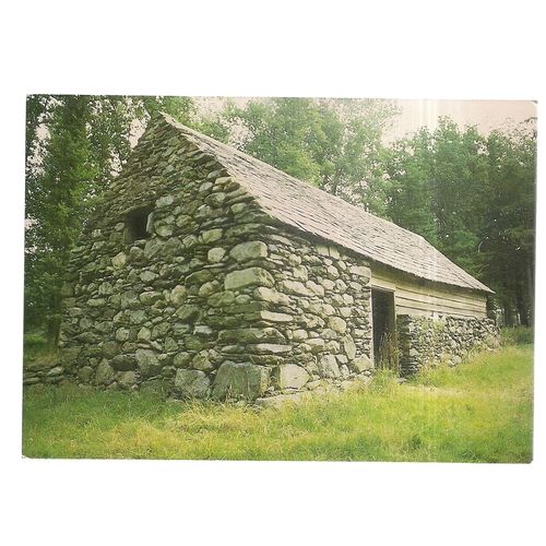 HENDRE WEN CRUCK BARN, ST FAGANS, WELSH FOLK MUSEUM unused vintage postcard =