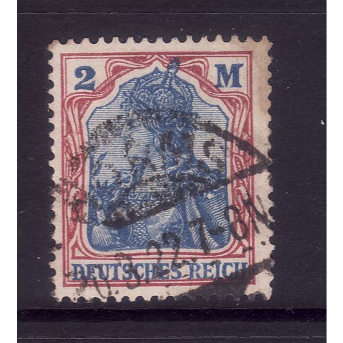 GERMANY 1920 SG 151 2M BLUE AND LAKE FINE USED