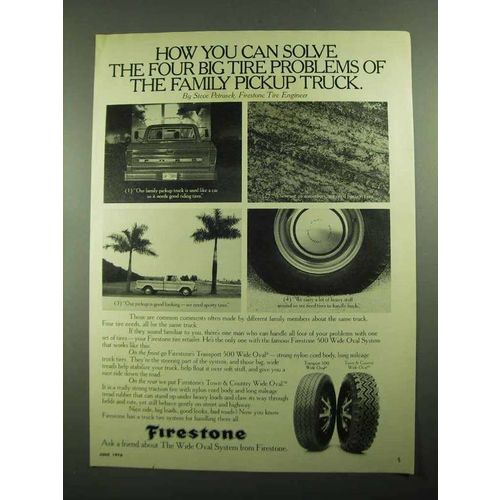 1976 Firestone 500 & Town & Country Wide Oval Tires Ad