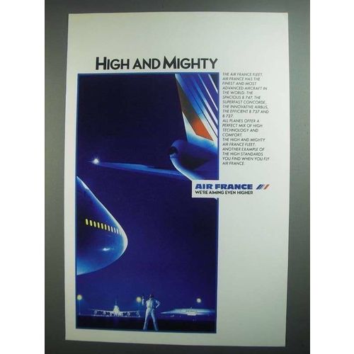 1984 Air France Ad - High and Mighty