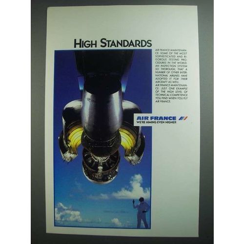 1984 Air France Ad - High Standards