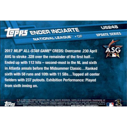 2017 Topps Baseball UPD Ender Inciarte #US248A AS