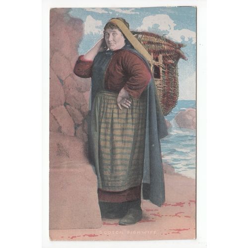 Scotch Fishwife Scottish Postcard National Series