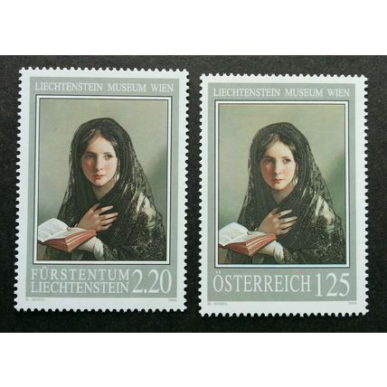 Austria - Liechtenstein Joint Issue Museum 2006 Girl (stamp pair) MNH