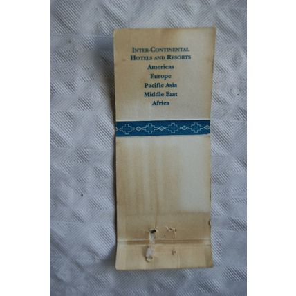 Matchbook Cover Malelane Sun, Inter-Continental, Kruger National Park