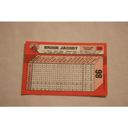 Brook Jacoby 1989 Bowman TIFFANY NO. 86