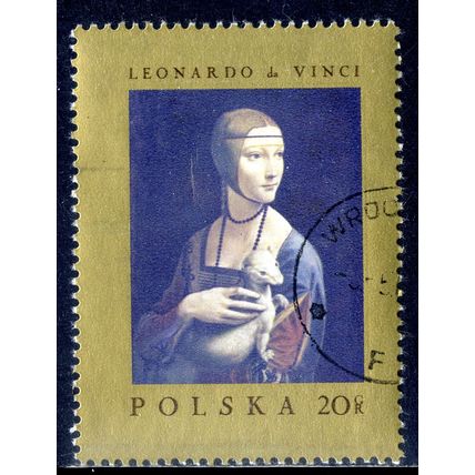 POLAND 1967, Paintings From Polish Museums - Lady with the Ermine, 10 G, CTO