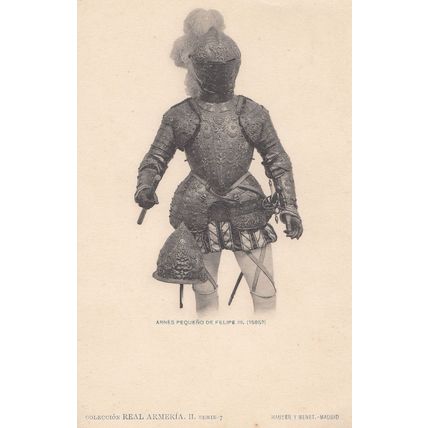 Philip Felipe 3 III King Of Spain II Portugal Knight Armour Old Postcard