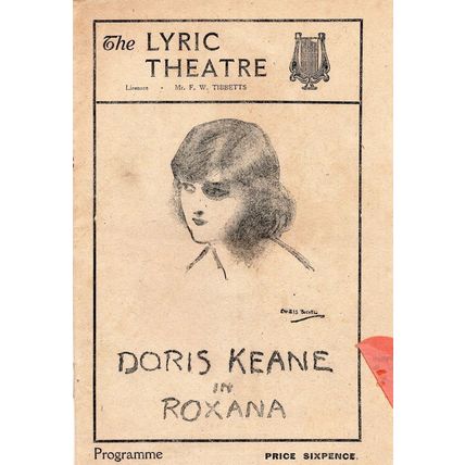 Roxana Doctor at Large Film Actress Doris Keane Antique London Theatre Programme