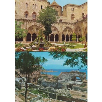 Tarragona Roman Amphitheatre Jewish Church 2 Mint Spain Spanish Postcard