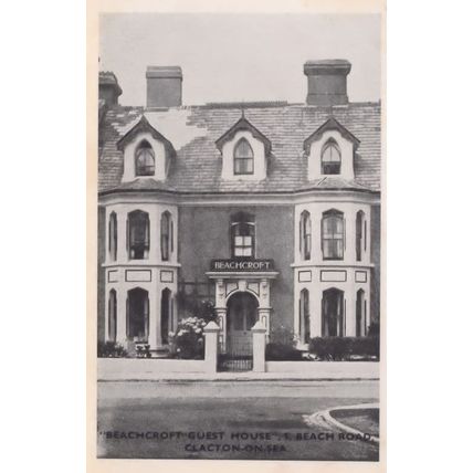 Beachcroft Guest House Hotel Beach Road Clacton On Sea Postcard