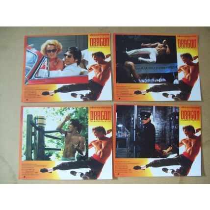 Cinema DRAGON (THE BRUCE LEE STORY) Jason Scott Lee Lobby Card Set (8)