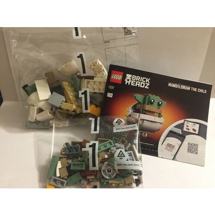 Star Wars Lego The Child Baby Yoda Brick Headz Unopened Loose Set