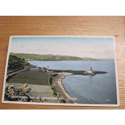 1950s Postcard - Archirondel & St Catherines Bay, Jersey - Channel Islands