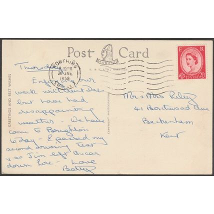 The Royal Pavilion, Brighton, Sussex, 1958 - Shoesmith & Etheridge Postcard