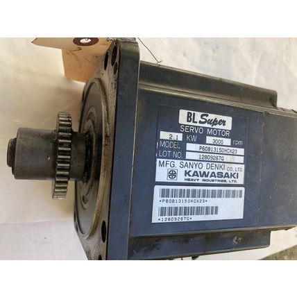 SANYO DENKI P60B13150HCX23 SERVO MOTOR, 2.1 KW, 3000 RPM (Connect damaged),TG