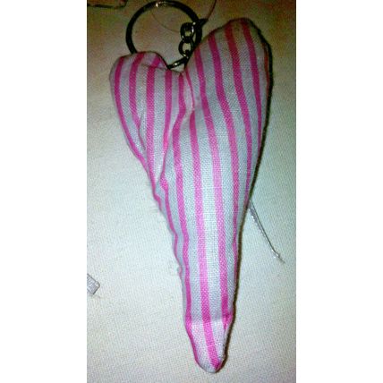 Shabby & Chic Heart Shaped Keyring