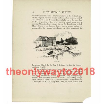 Bosham, Sussex, Book Illustration (Print), 1903