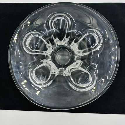 Severes Crystal Centerpiece France 14.5in Wide Large Vintage Fruitbowl Serveware