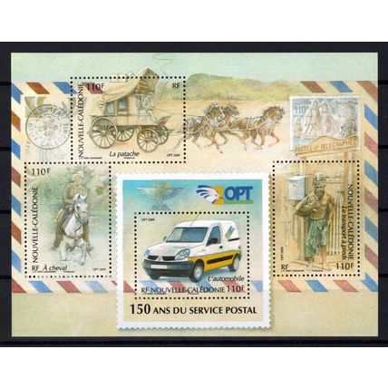New Caledonia 1078 MNH Transportation Horses Ships Automobiles ZAYIX 0524M0196