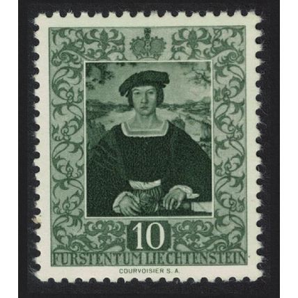 Liechtenstein 'Portrait of a Young Man' 1953 MH SG#309