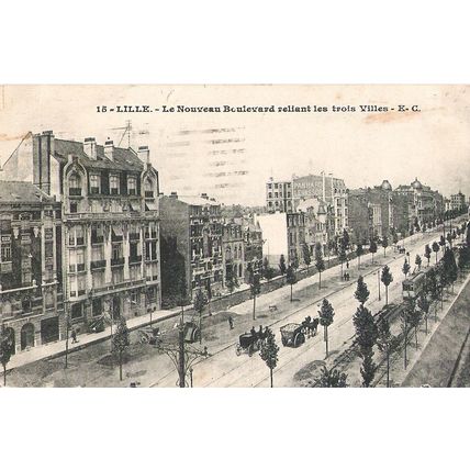 59 - Lille - nouveau boulevard reliant les trois villes