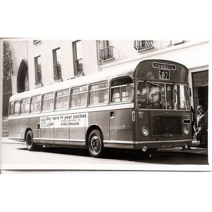 Black & White Photo of Bristol Omnibus Co. Ltd. - MHW 841F ex. Cheltenham Dist.