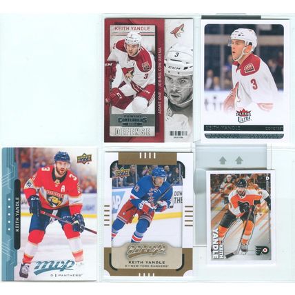 Keith Yandle 8x card lot incl Sticker