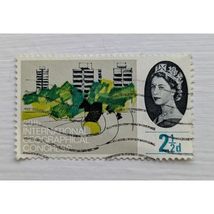 1964 Postage Stamps - 20th International Geographical Congress, 2.1/2d Used